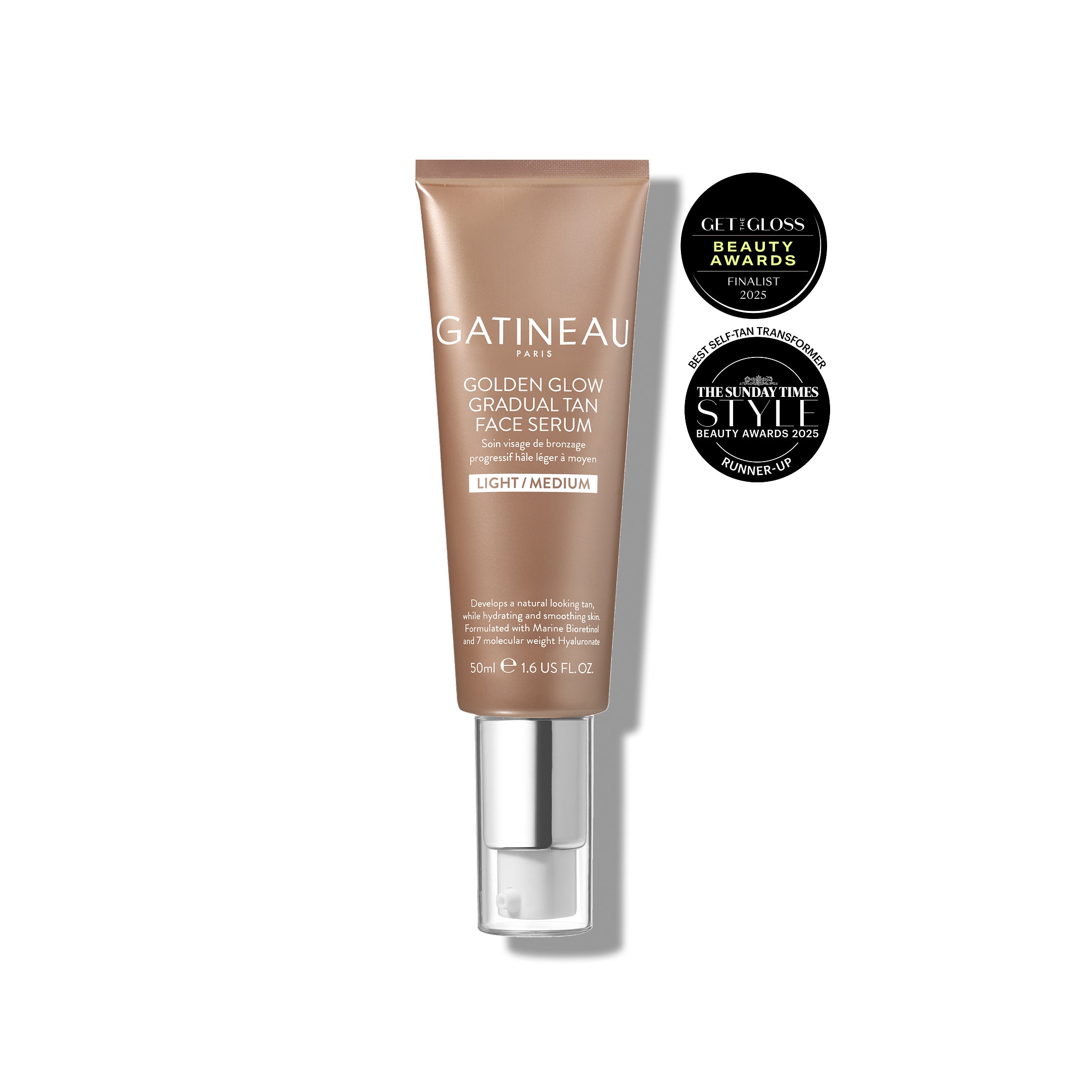Golden Glow Gradual Tan Face Serum – Gatineau Skincare