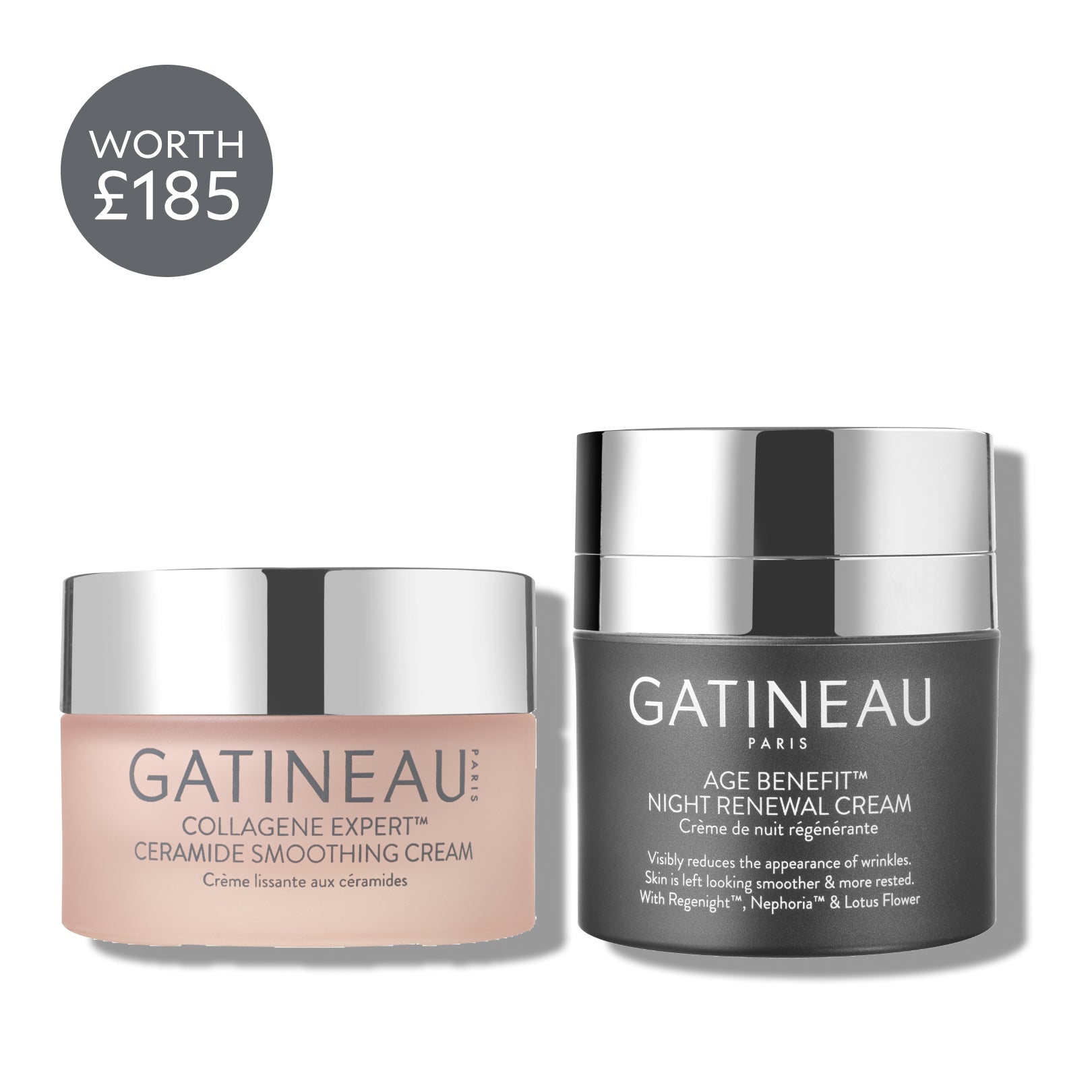 Collagene Expert™ & Age Benefit™ Day & Night Moisturiser Duo Worth £185