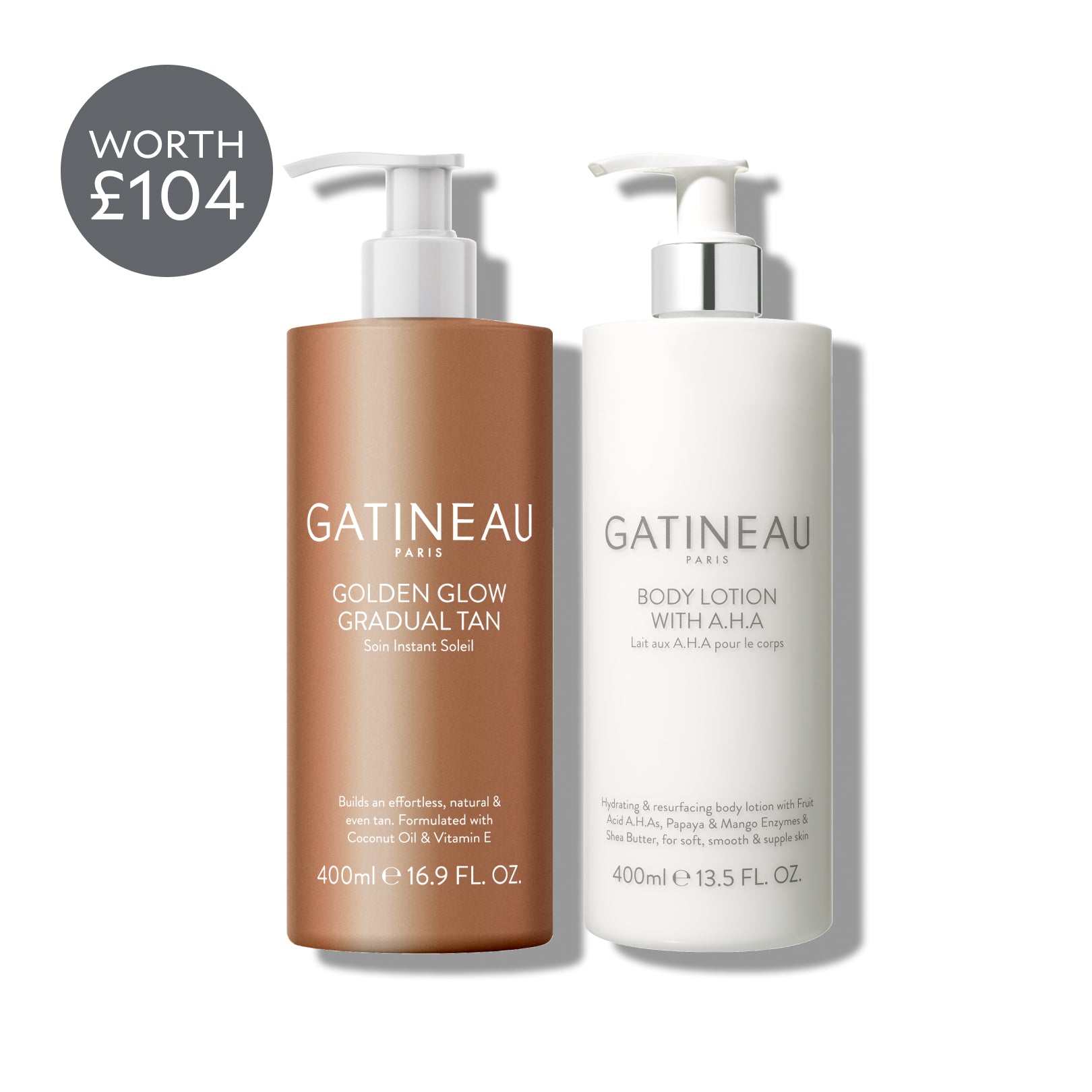 Golden Glow Gradual & AHA Body Lotion Duo
