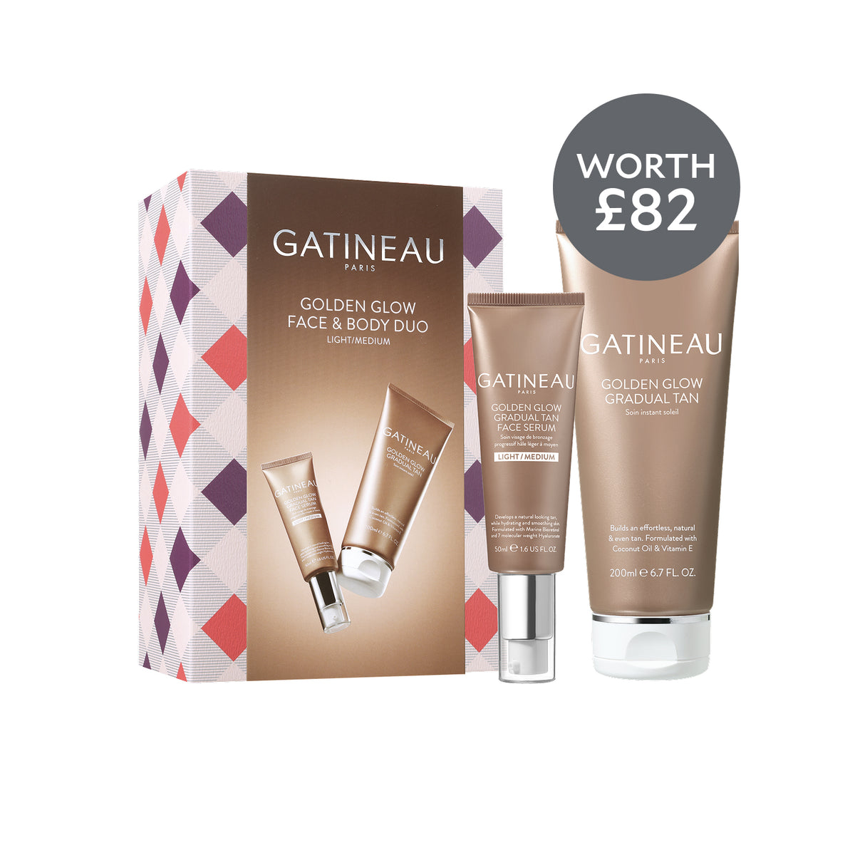 Golden Glow Face & Body Duo Worth £82